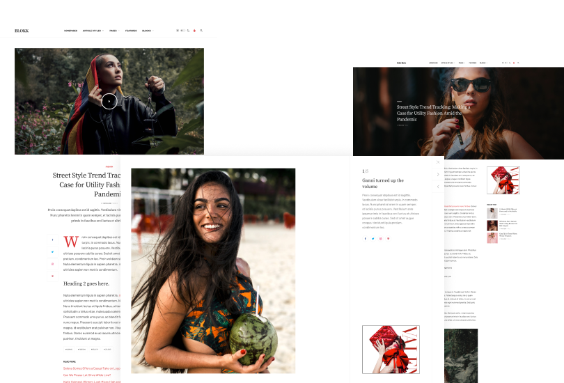 Joomla magazine category layouts